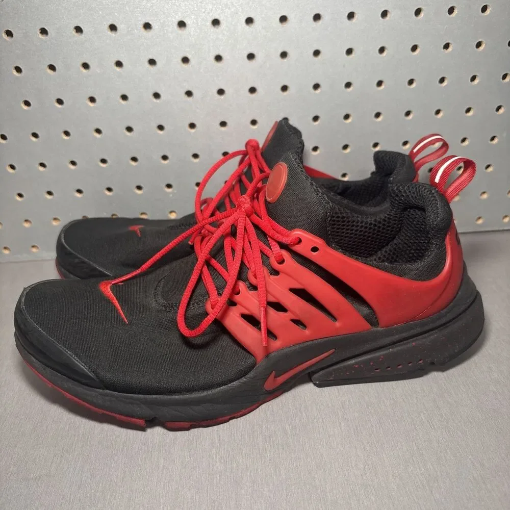 Nike Air Presto By You Mens Sz 9 Black Red Sneakers Running Shoes 846438-997